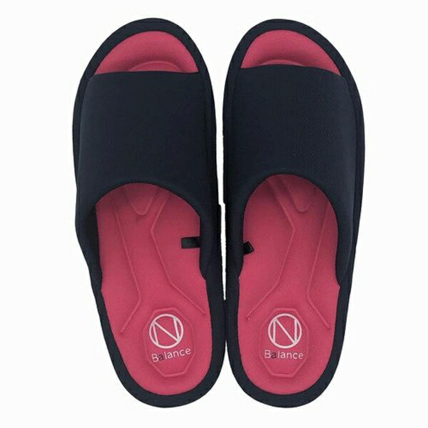 [On Balance] Health Support Good Posture Comfortable Fit Easy to Walk In [Nippon Slippers] Stylish [Fit On] Navy Blue 22cm-24cm 42522 Slippers Room Shoes ? Shoes Indoor Use Also for Guests