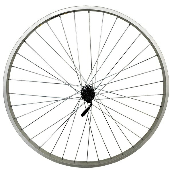Aluminum rim rear wheel External 7-speed cassette / Quick release / Rim brake specification 700c