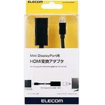 ELECOM Mini DisplayPort (Male) to HDMI (Type A Female) Conversion Adapter 15cm Black AD-MDPHDMIBK