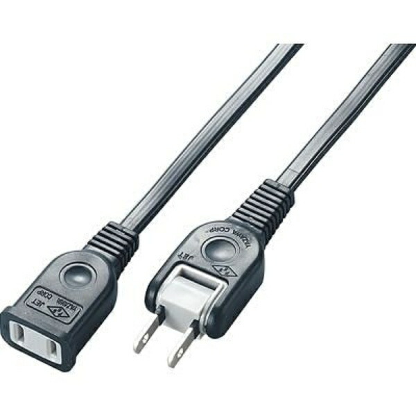YAZAWA (YAZAWA) Extension Cord with Overload Protection, 1 Outlet, 3m, Black Y02103BK YAZAWA (YAZAWA)