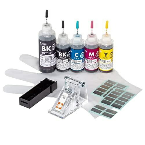 Sanwa Supply Refill Ink Compatible with BCI-300/301 Series INK-C301S5S