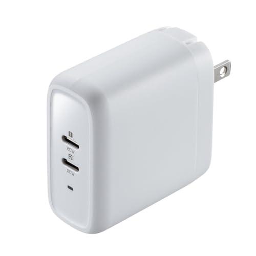 Sanwa Supply USB PD-Compatible AC Charger (PD 20W × 2 Ports) ACA-PD97W