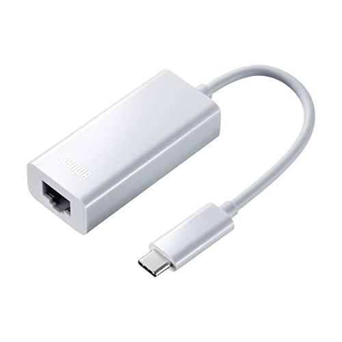 Sanwa Supply USB3.2 Type-C to LAN Adapter (White) USB-CVLAN2WN