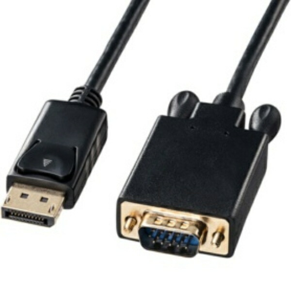 Sanwa Supply DisplayPort to VGA Conversion Cable (Black, 1m) KC-DPVA10
