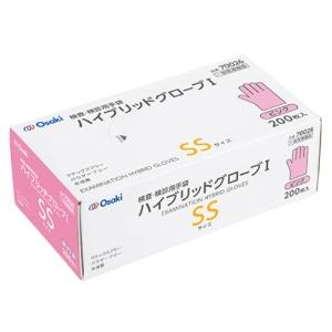Oosaki Medical Oosaki Hybrid Glove I Pink SS 70026 1 box (200 sheets)