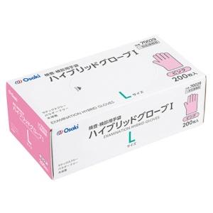 [OOSAKI] Hybrid Glove I Pink L 200-count High-Capacity Latex-Free General Medical Device 70029