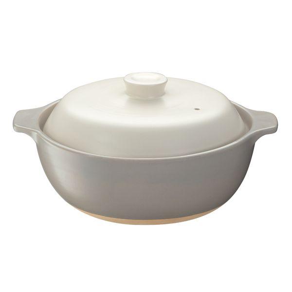 Ishigaki Direct-Heat Safe, Boil-Over Resistant Clay Pot Modern 9-Inch (Serves 4-5) 4367