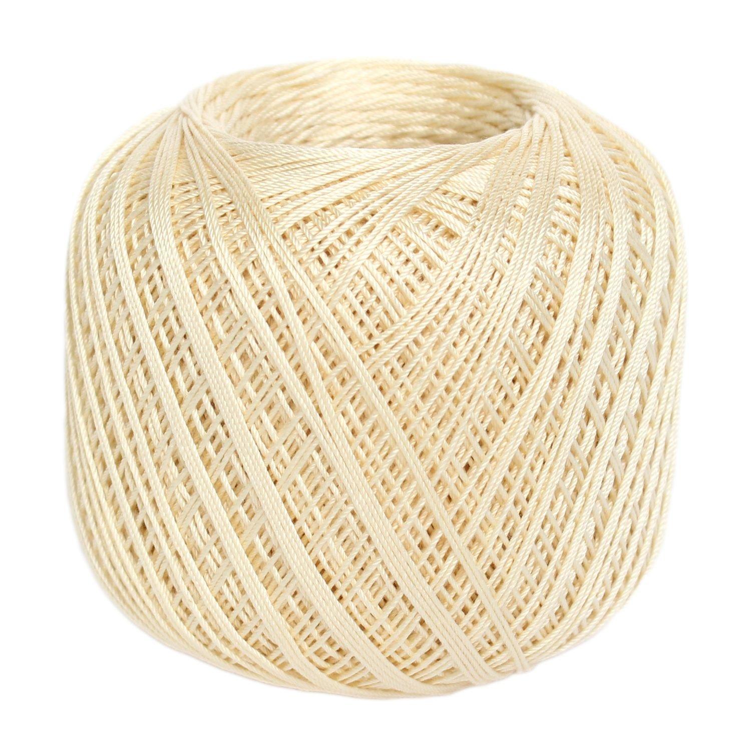 Olympus Thread Emy Grande Lace Thread Medium Weight Col.808 Cream Tone 50g Approx. 218m