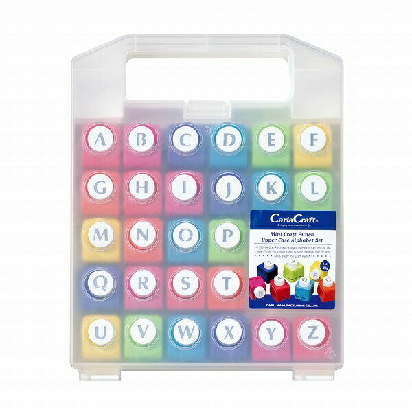 CARL Office Supplies Craft Punch Uppercase Alphabet Set CN12-A