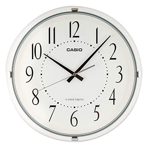 CASIO Wall Clock Radio-Controlled Clock Features Step Second Hand White Analog IQ-1006J-7JF
