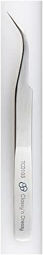 GSI Creos Classy and Dressy TENIR Tweezers Curved Tip Crane Neck Model Tool TCD103