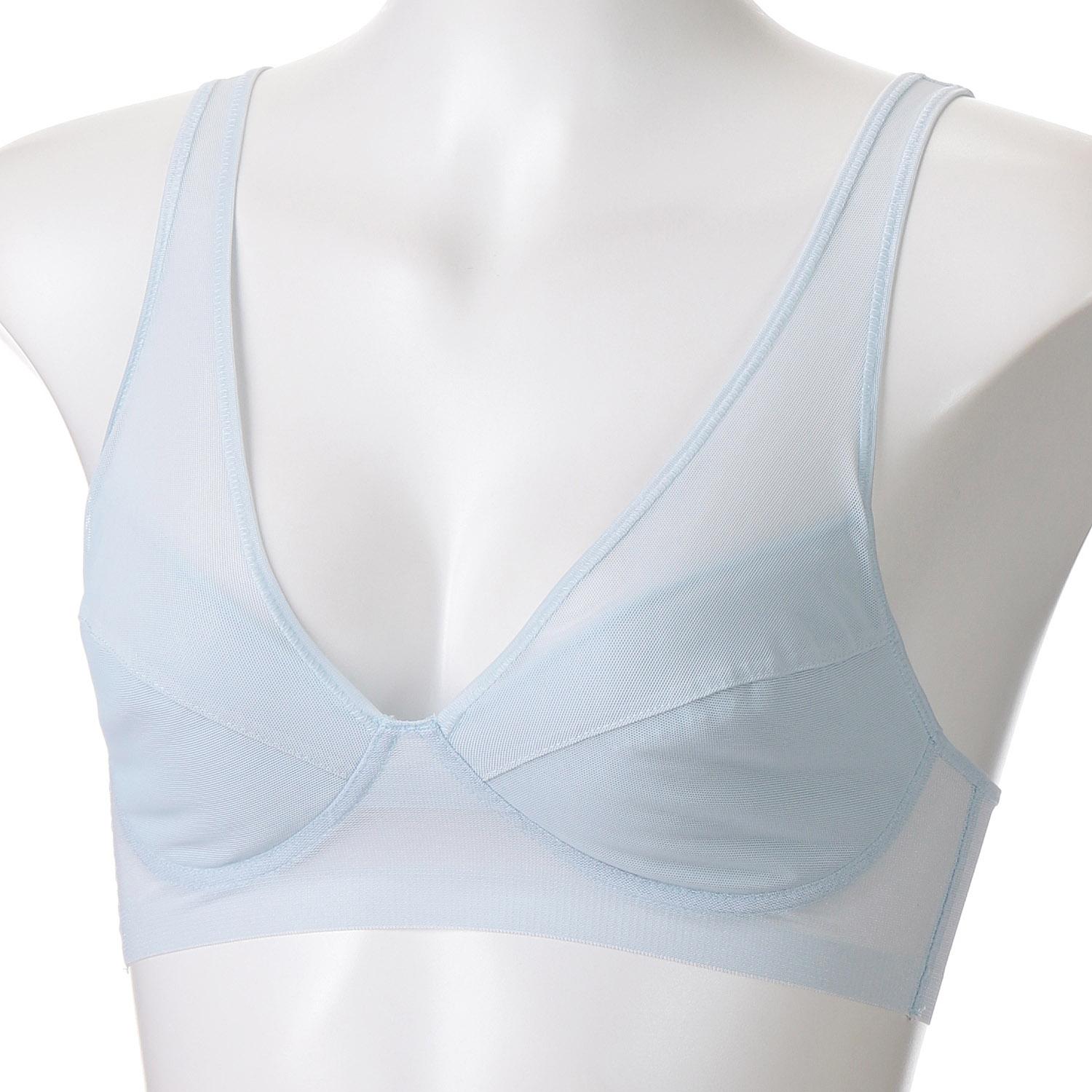 [GUNZE] Non-Wire Bra Lightweight Bra for Women EB1235N New Pearl Blue