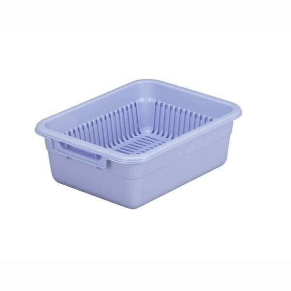 Dragonfly Drainage Strainer Tray Set Made in Japan Width 25 × Depth 32 × Height 11.5 cm Blue Assist Shinkisei No.4