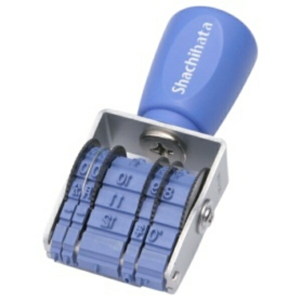 Shachihata Stamp Rotating Rubber Stamp Western-Style Flying Date No. 5 For Checks Size Approx. 24×4mm Gothic Typeface