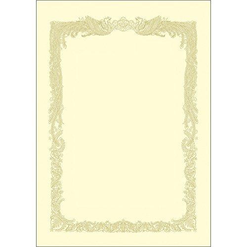 Sasagawa Certificate Paper Taka Brand OA Compatible Horizontal Writing Cream A3 100 Sheets 10-1188