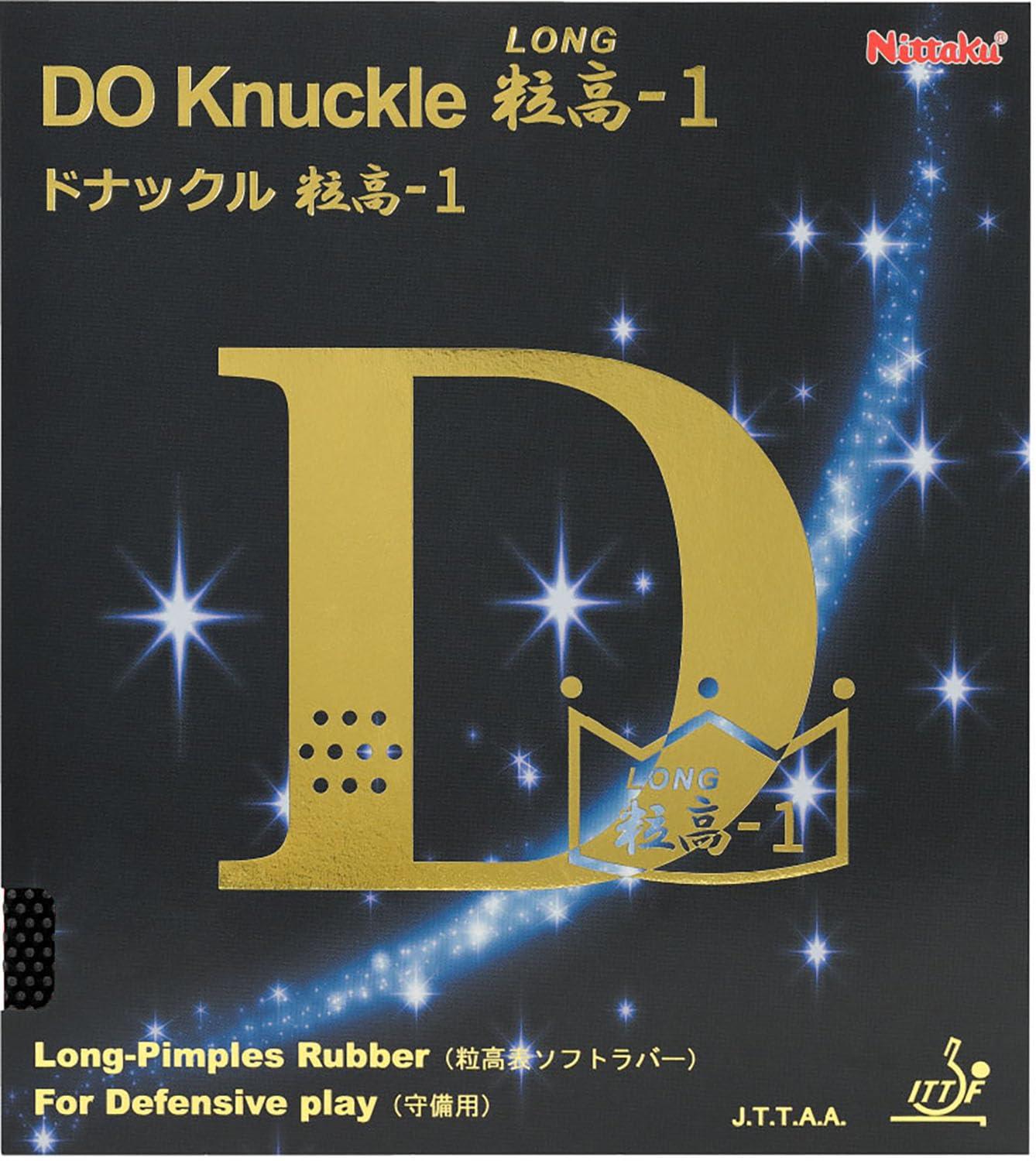 Nittaku Table Tennis Pimpled Soft Rubber Donknuckle Pimpled-1 Variation Type Black (71) Thin NR8595