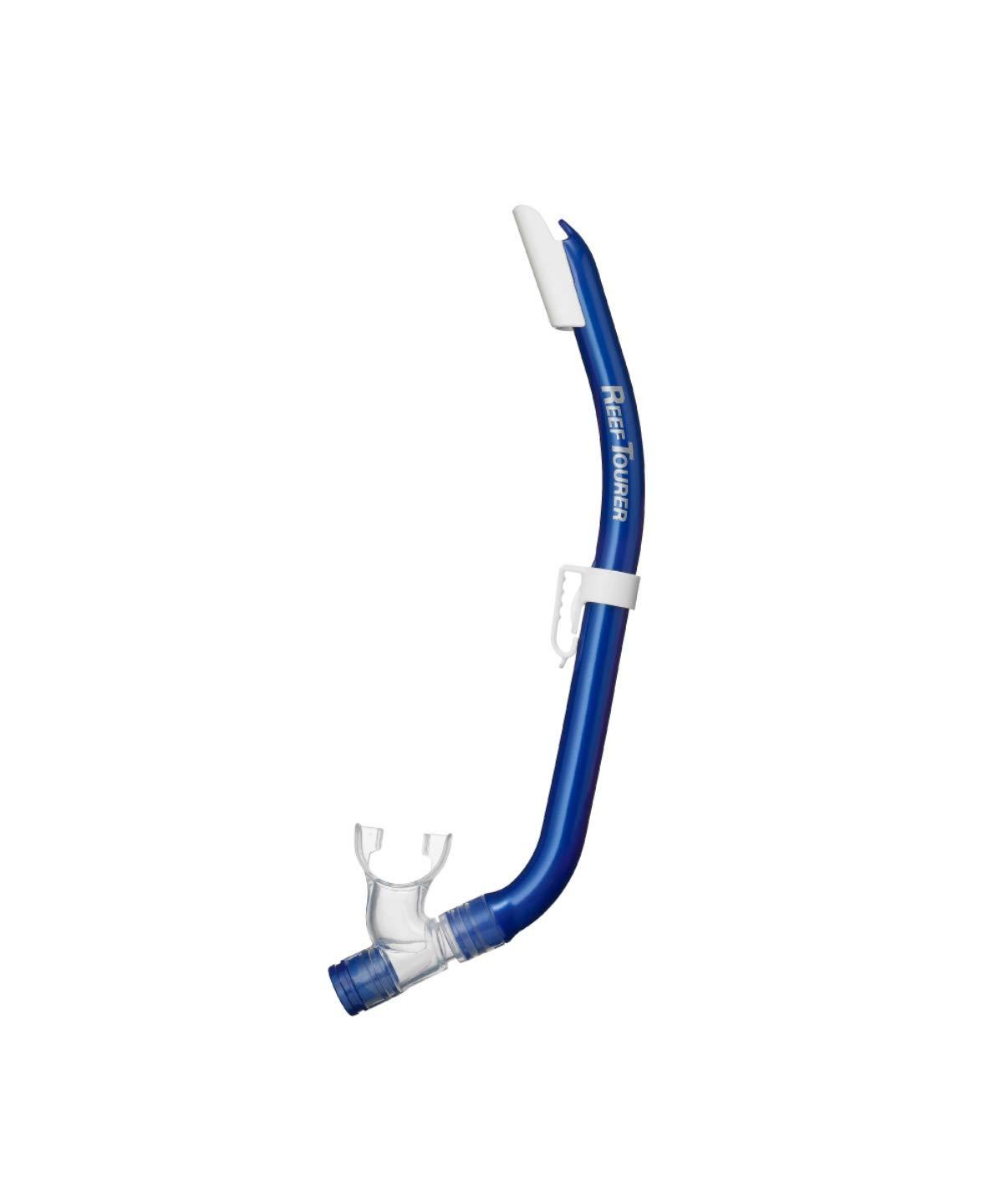 Reef Tourer Snorkel for Kids Ages 4-9, Silicone, Manta Blue RSP140QJ
