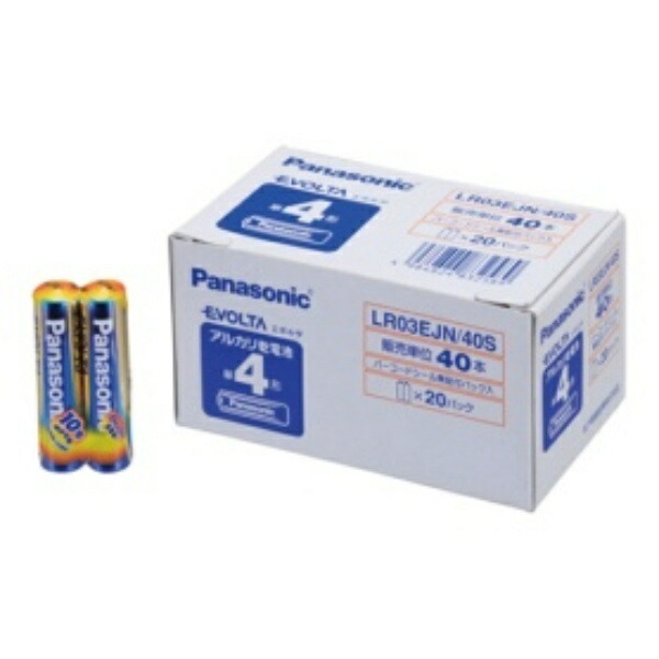 Panasonic Alkaline Evolta AA Batteries, 40-Pack