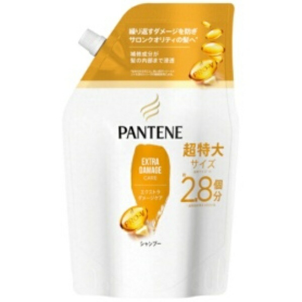 P&G Pantene Extra Damage Care Shampoo Refill Super Large 860ml 1 Pack
