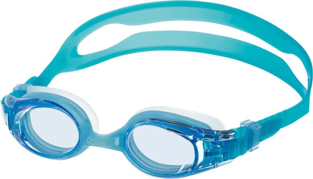 AQA Marine Sports Kids Goggles Water Runner Infant Easy Click Light Blue KM-1619