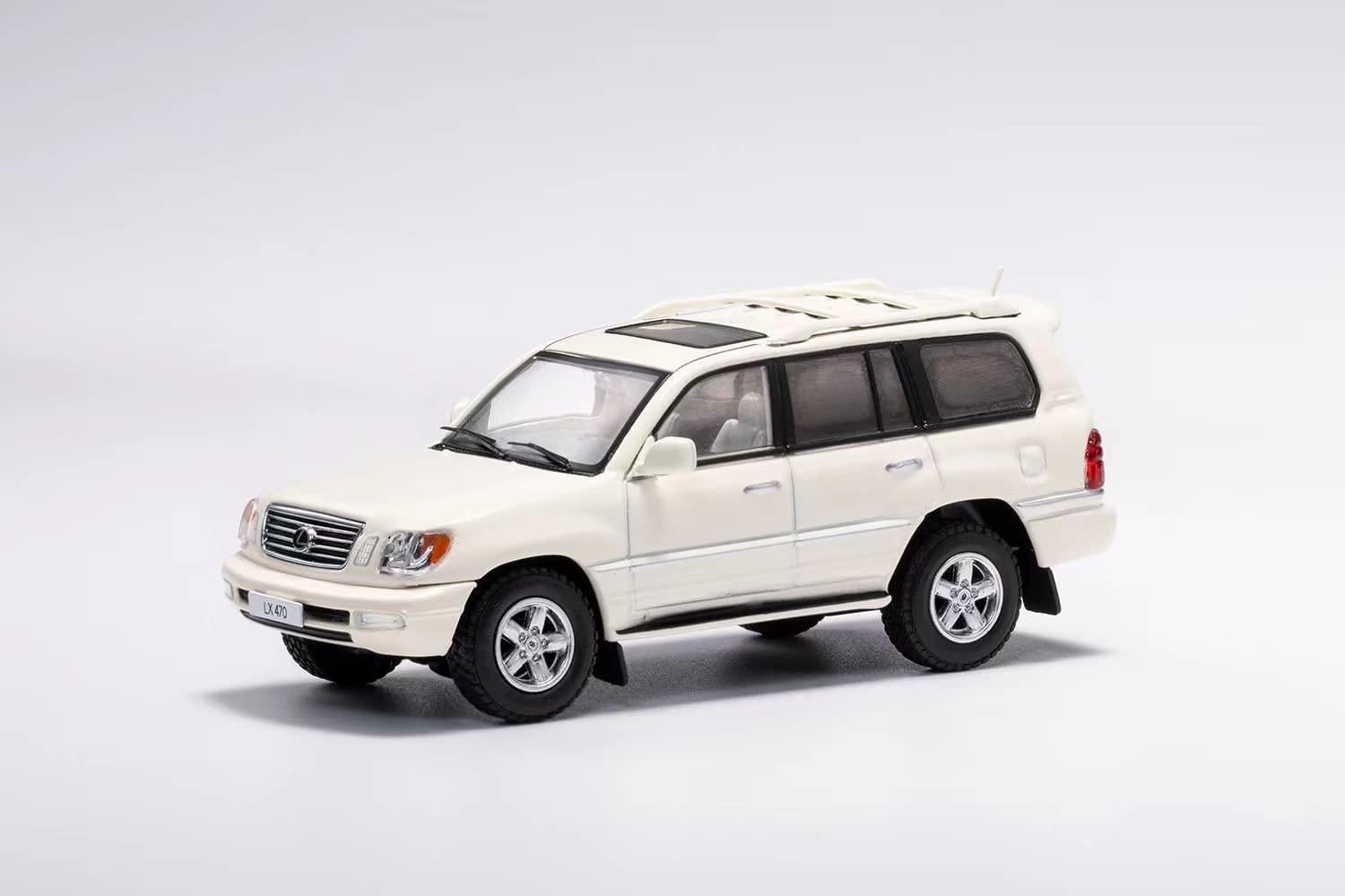 GainCorp Products 1/64 Lexus LX470 Cygnus (LHD) White Ready-to-Display Model