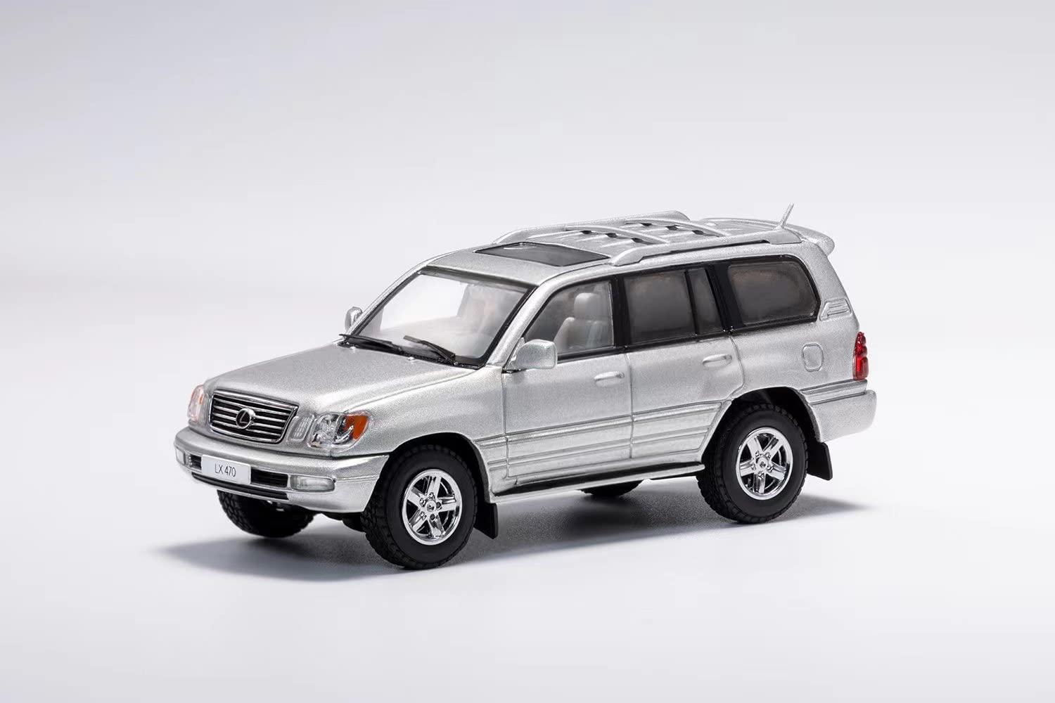 GainCorp Products 1/64 Lexus LX470 Cygnus (LHD) Silver Ready-to-Display Model