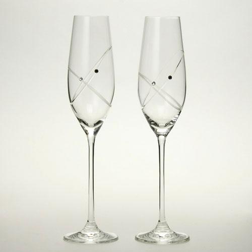 Wedgwood Promises With This Ring Glass Champagne Glass Pair Wedding Gift Pair Glasses 58310700122