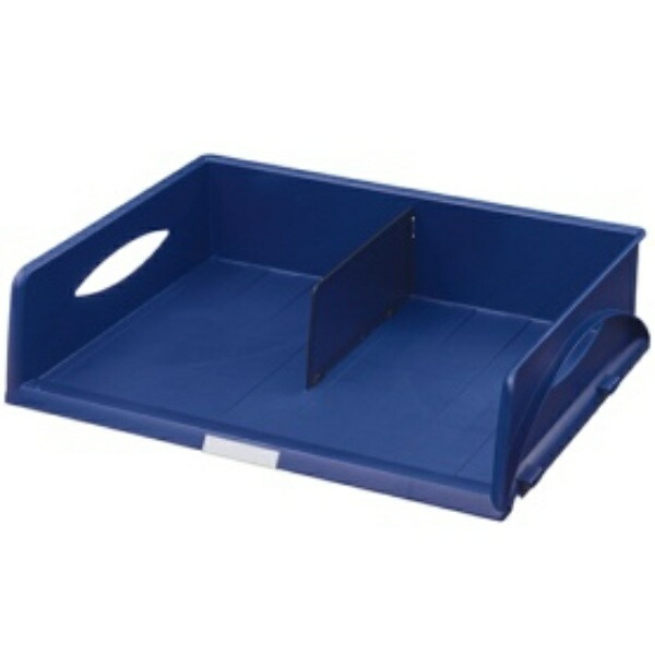 LEITZ Plus Sorting Tray Jumbo A3 with 1 Divider Panel Blue 5232-00-35