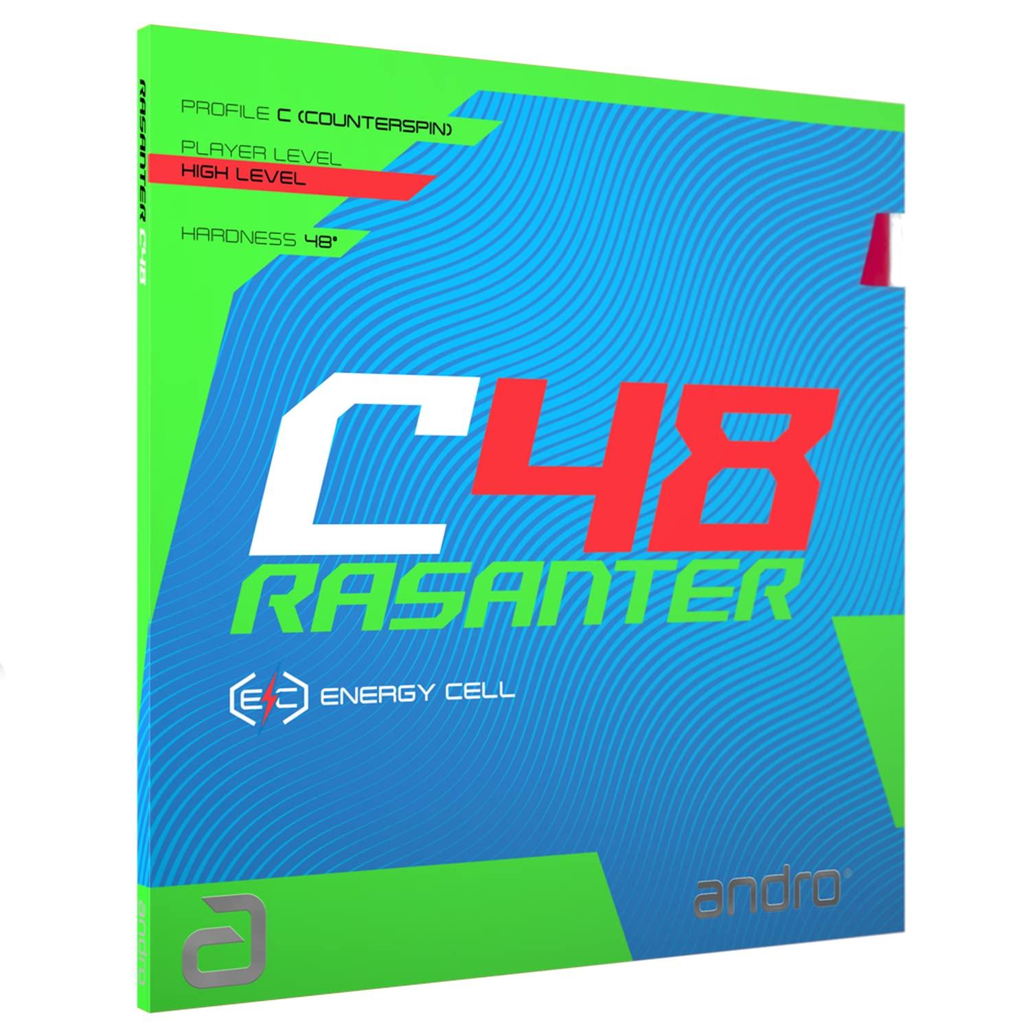 Andro Japan (andro) Table Tennis Rubber Razanter C48 Back Soft UM Tension Black 2.0 110021098