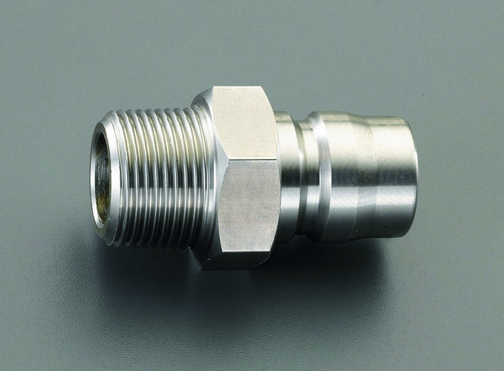 ESCO R1/4 Male Thread Plug (Medium Pressure/Stainless Steel) EA140AG-2