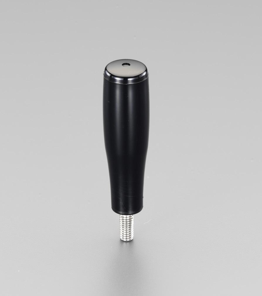 M8x16mm Male Thread Rotating Grip (Stainless Steel) D:24mm, H:81mm, d:17mm