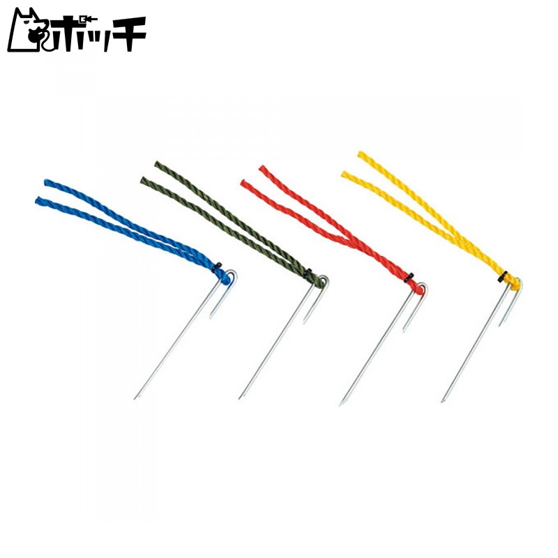 TOEI LIGHT Point Marker 15 Red Ground Marking Set of 10 Matching Colors Color: Red Polyethylene Rope 5mm × 20cm Stake 4mm × 15cm G1238R