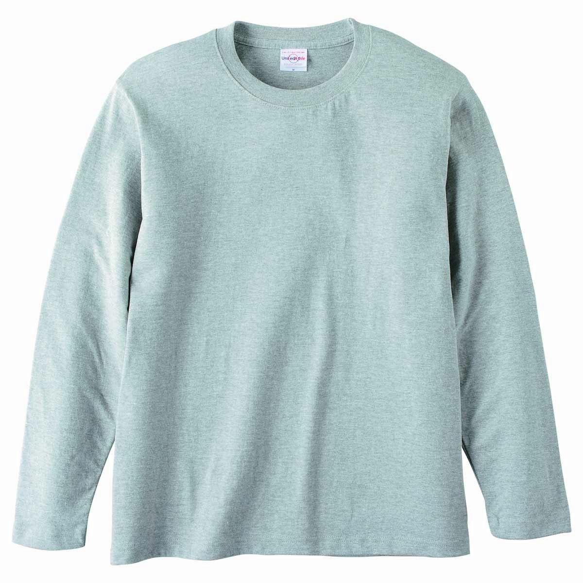 [United Athle] 5.6 oz. Long-Sleeve T-Shirt 501001 [Men's] 006 Mixed Gray XL