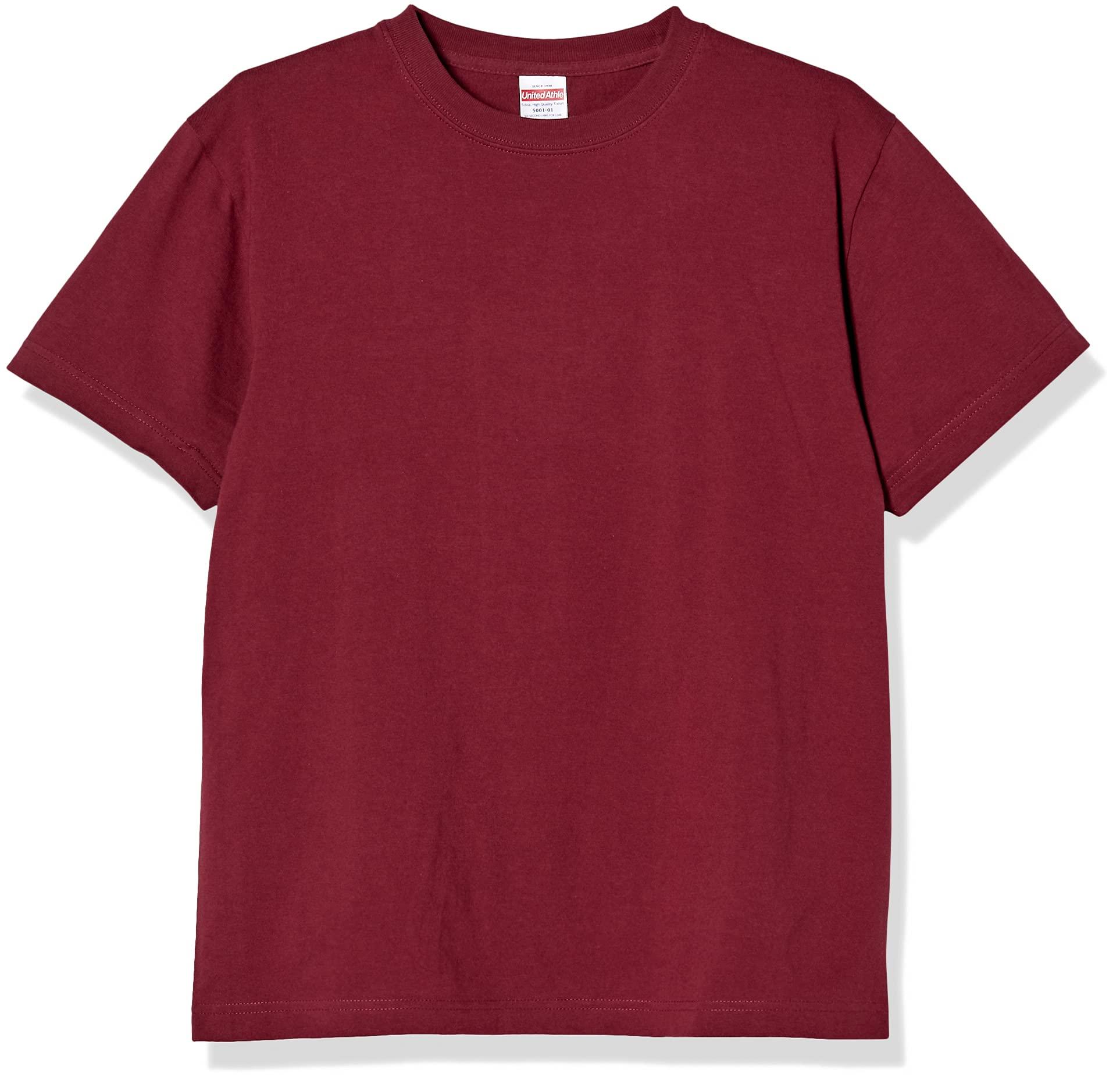 [United Athle] 5.6 oz High-Quality T-Shirt 500101 072 Burgundy XXXL