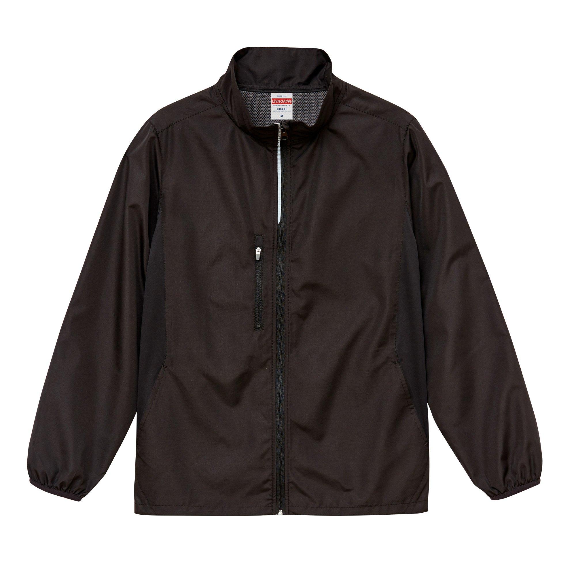 [United Athle] Micro Ripstop Stand Collar Jacket Men's 706801 Black Japan XL (Equivalent to Japanese size XL)