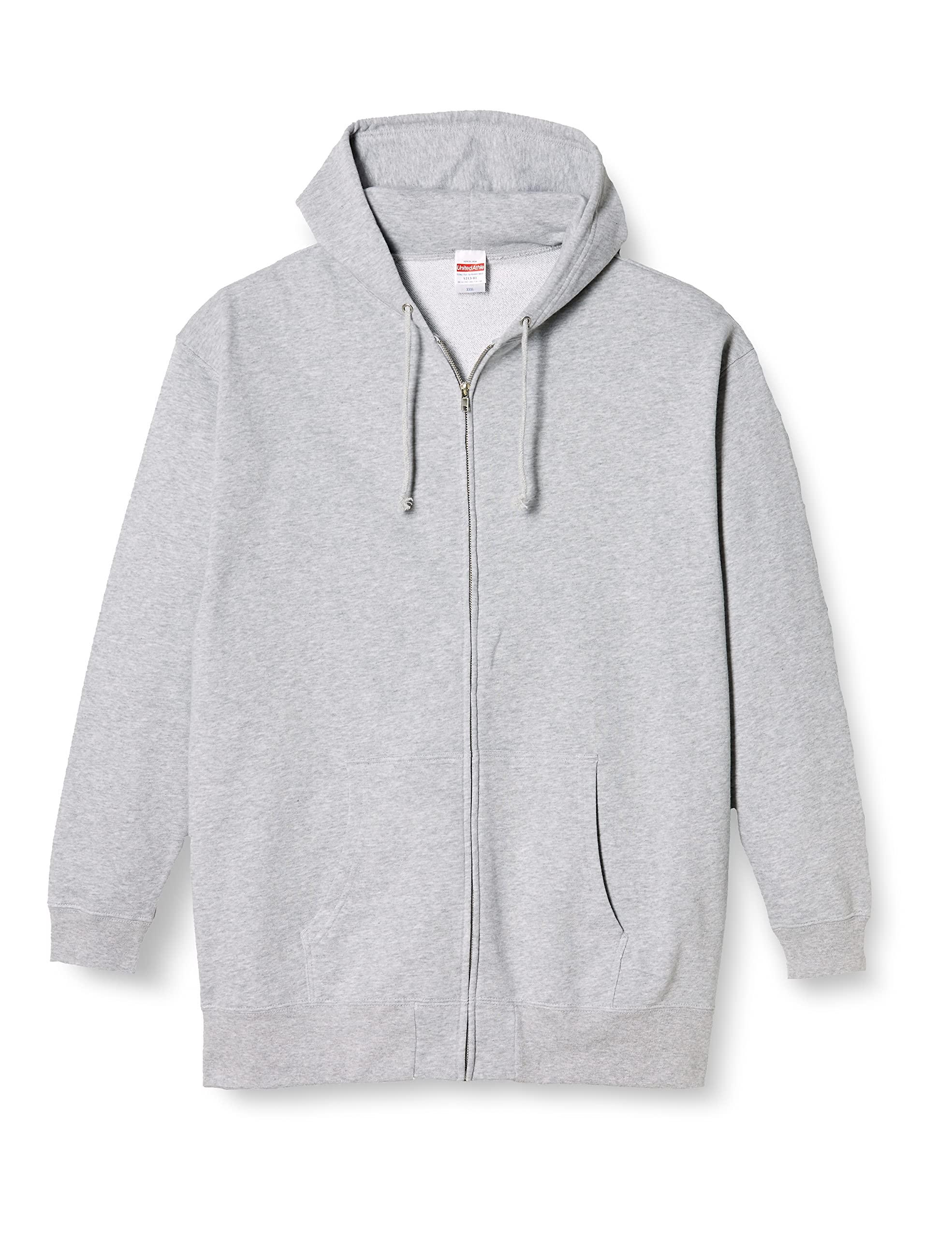 [United Athle] Zip-Up Hoodie 10.0oz Taffeta Ripstop Hoodie T (Hoodie T) Mix Grey Japan XXXL (Equivalent to Japanese Size 4L)