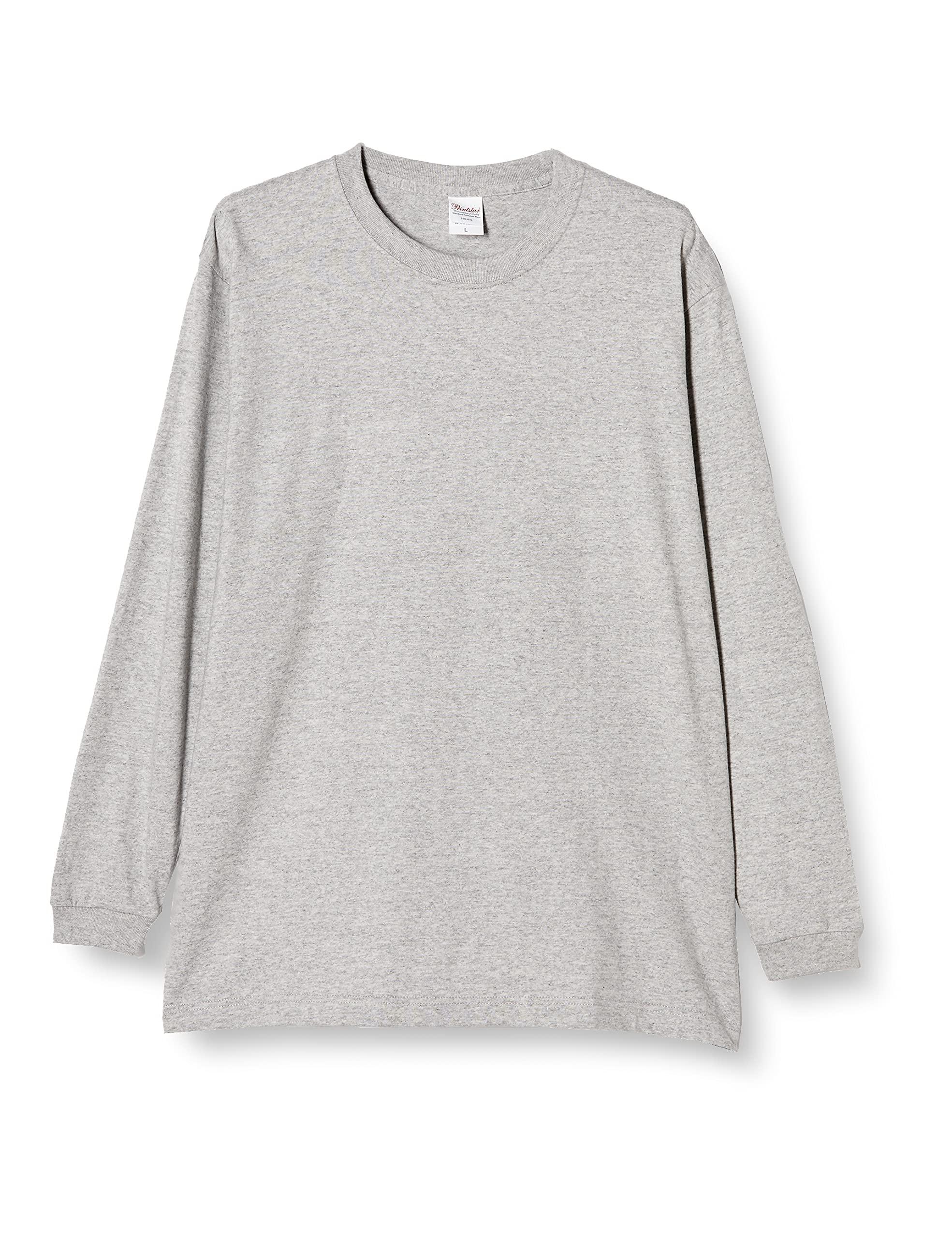 [Printstar] 7.4 oz HVL Super Heavyweight Long Sleeve T-Shirt 00149-HVL Heather Gray Japan XL (Equivalent to Japanese size XL)