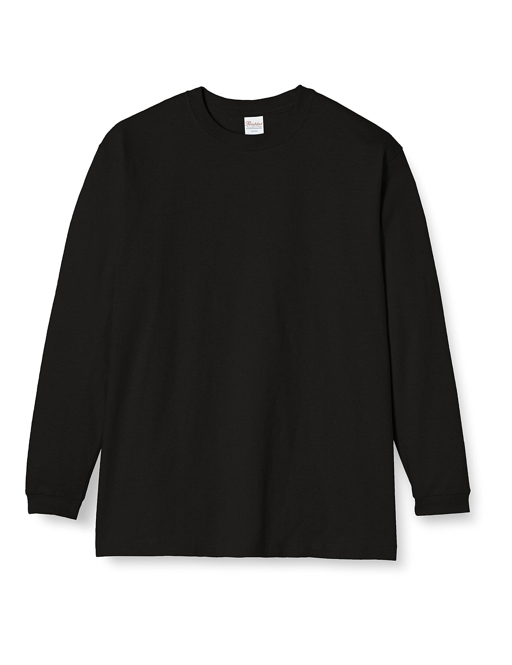 [Printstar] 7.4 oz HVL Super Heavy Long Sleeve T-Shirt 00149-HVL Black Japan S (Equivalent to Japan Size S)