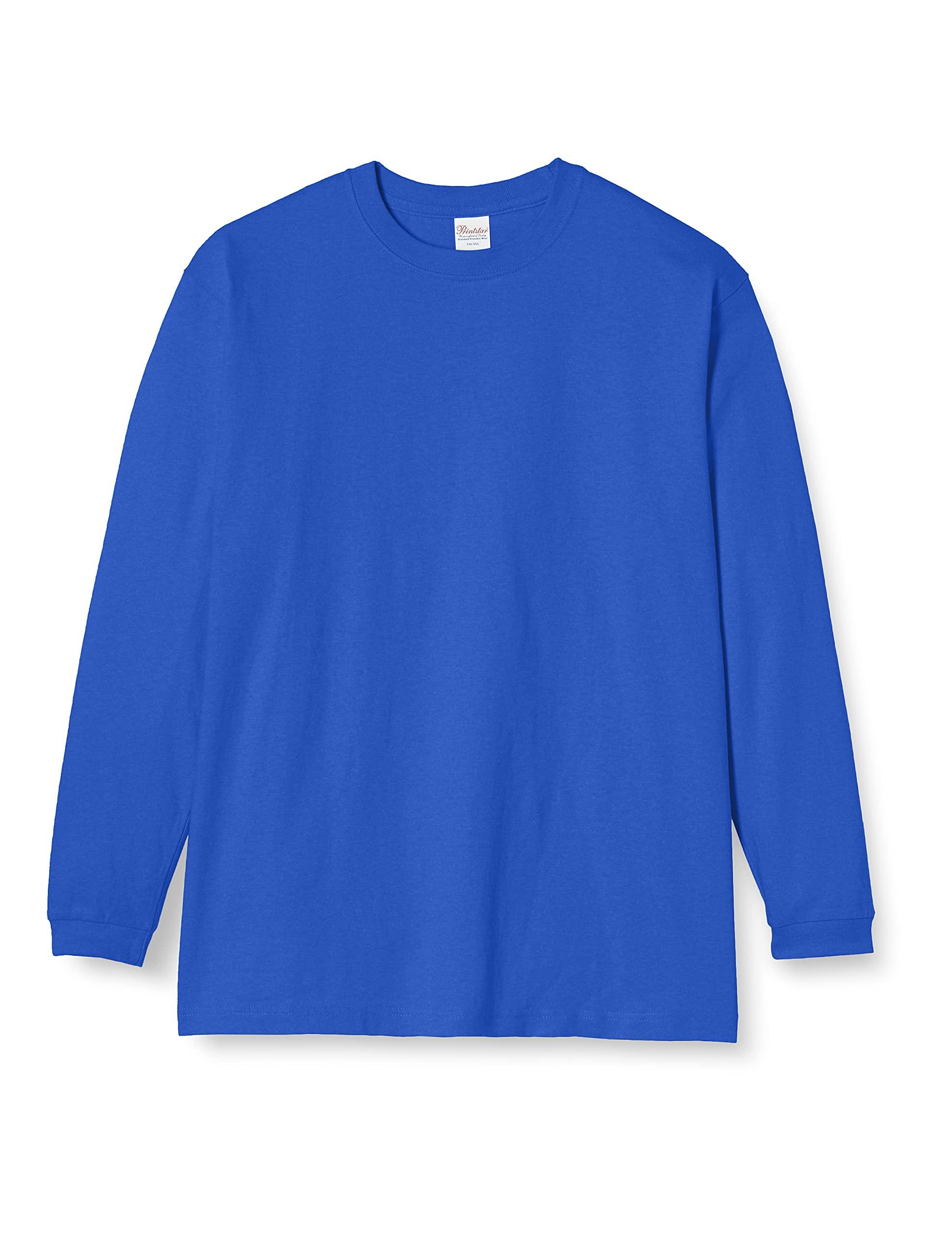 [Printstar] 7.4 oz HVL Super Heavy Long Sleeve T-Shirt 00149-HVL Royal Blue Japan XS (Equivalent to Japanese size XS)
