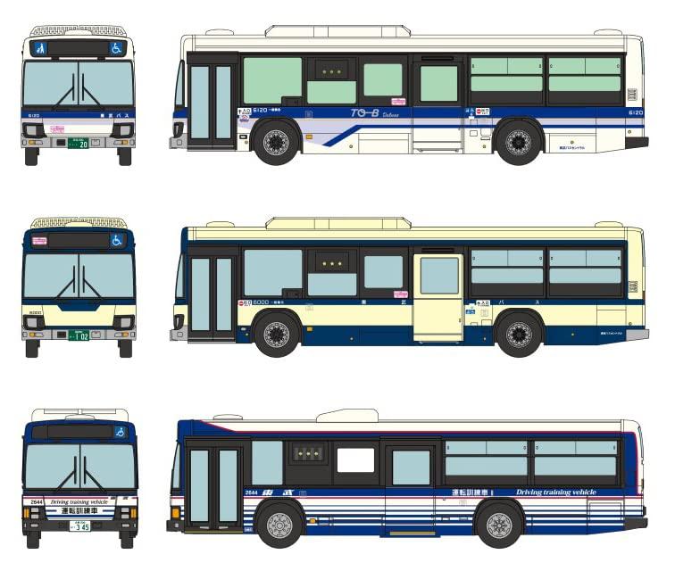 TOMYTEC The Bus Collection Bus Collection Tobu Bus 20th Anniversary Commemorative Reissue Paint Scheme 3-Vehicle Set Diorama Accessories