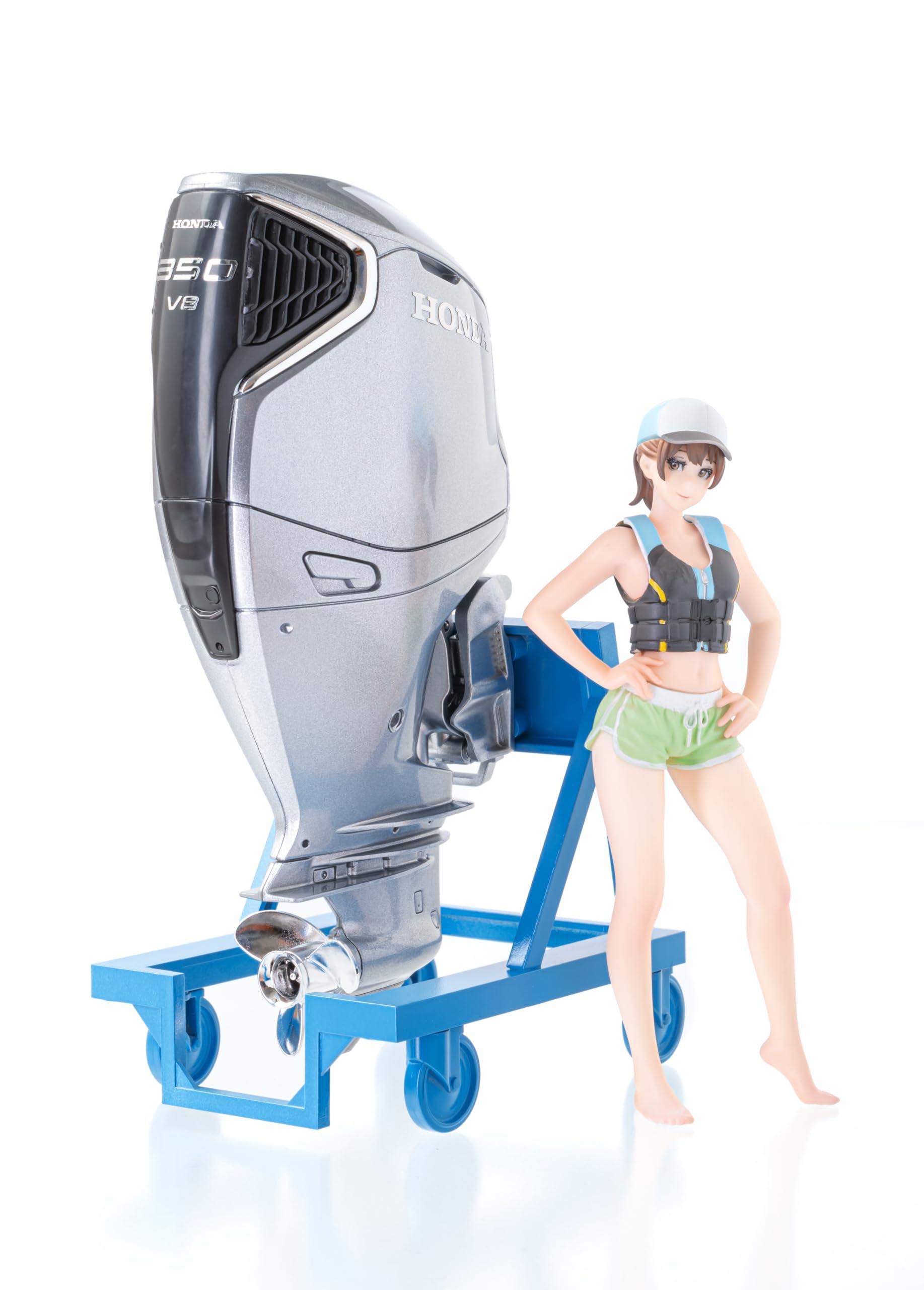 PLAMAX MF 88 Minimum Factory Minori with Honda Outboard Motor BF350 1/20 Scale Assembly Plastic Model Kit