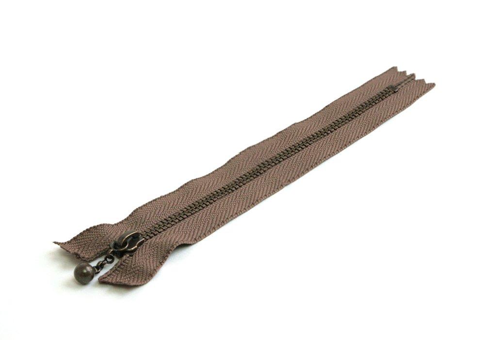 Y.K.K. Screw-On Fastener 40cm 10-Pack Light Brown 3GKB40-563