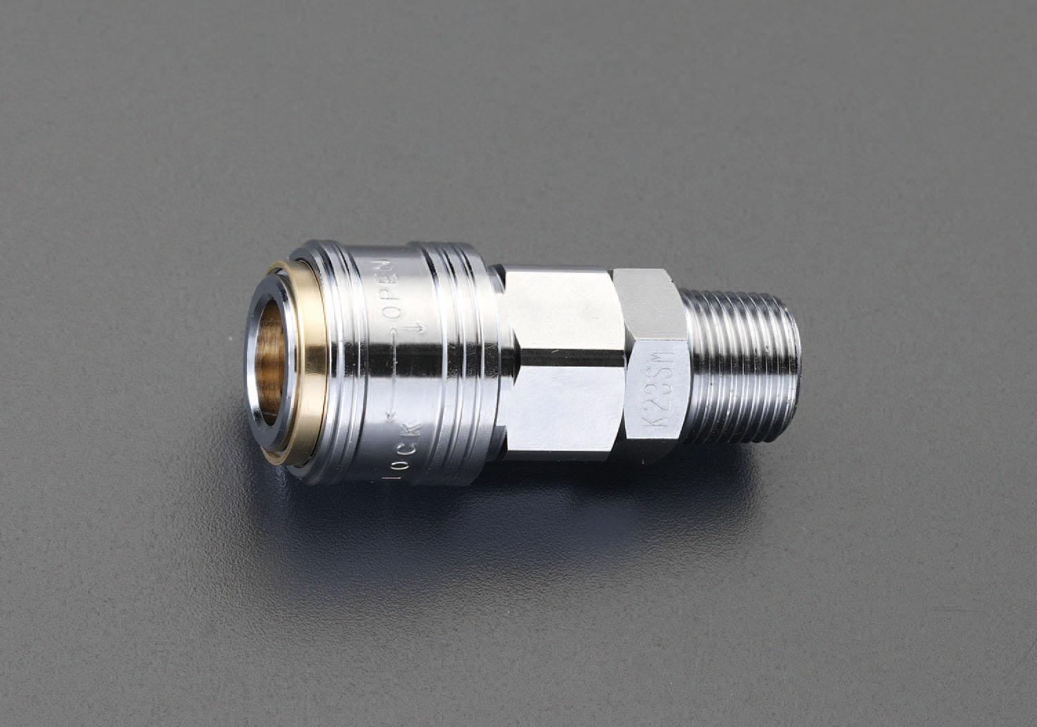 ESCO R3/8 Male Thread Coupling (One-Push/Lock) EA140DP-3R