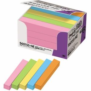 Post-it Notes, Strong Adhesive, Neon Colors, 75×14mm, 90 sheets × 20 pads, 5601SS-NE, Rose, Electric Blue