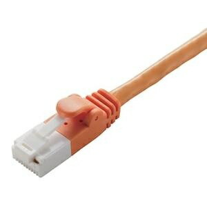 ELECOM LAN Cable CAT6 15m (49.25 ft) Snag-Resistant Connector Simple Packaging RoHS Directive Compliant Orange LD-GPT/DR15/RS