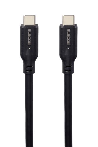ELECOM USB Type-C to Type-C Cable USB PD Compatible 100W 50cm Black MPA-CC1G05BK