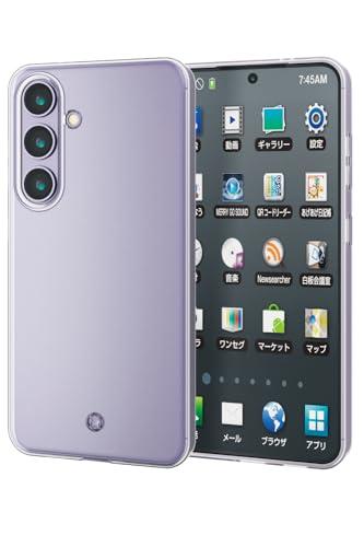 ELECOM Galaxy S24 SC-51E Case Cover Soft Case Slim TPU Strap Hole Wireless Charging Compatible Clear PM-G241UCTCR