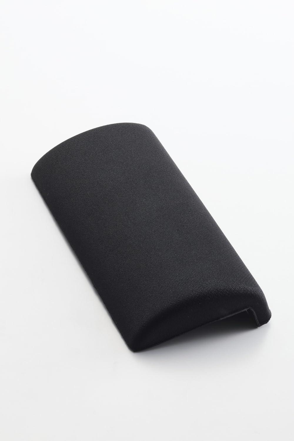 ELECOM Mouse Pad with Wrist Rest, Short Corner Guard, Black MOH-CTLS01BK