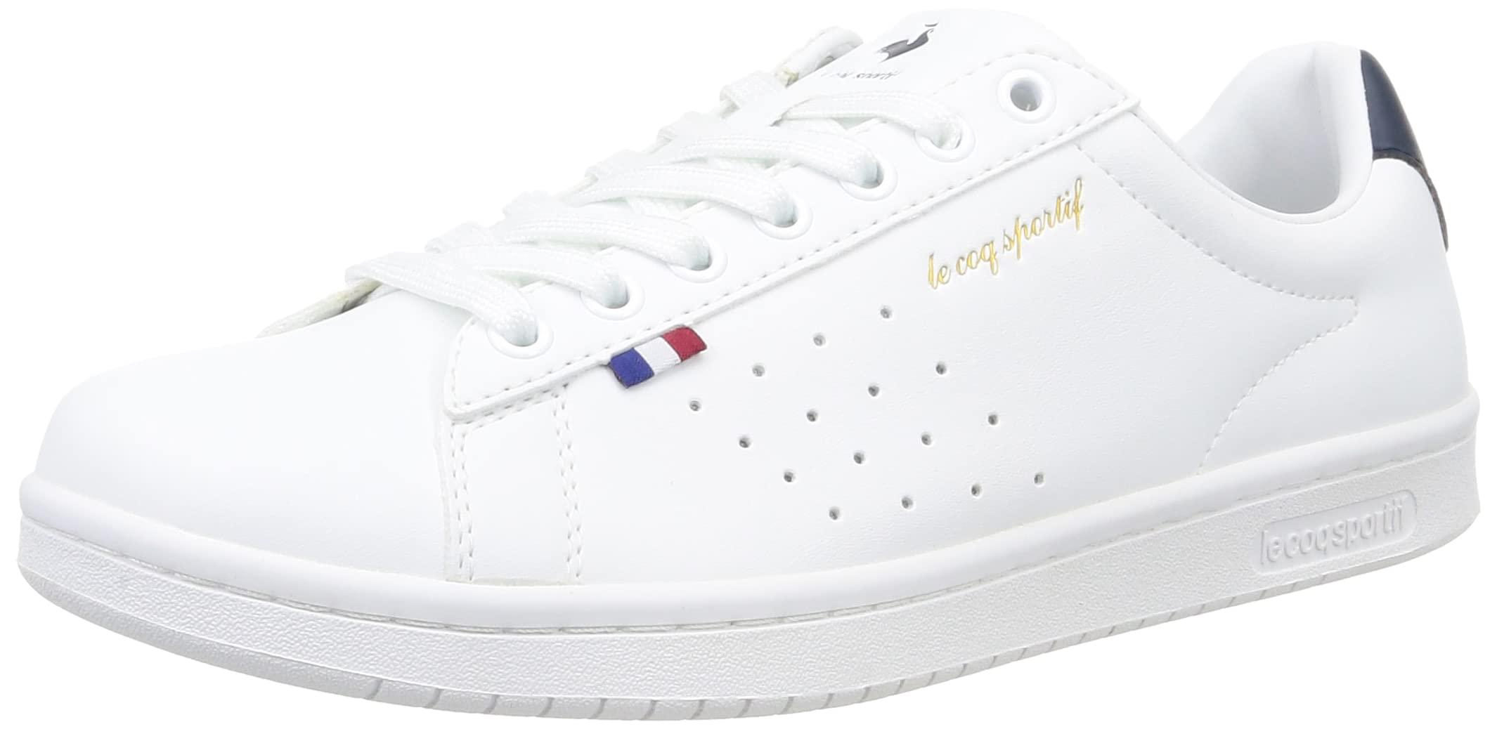 [Le Coq Sportif] LA Laurent SL Sneakers - Lightweight, Odor Control, Comfortable Fit, Cushioning, Classic Court Style, Men's & Women's, New Logo_WN (QL1VJC02WN) 24.5 cm