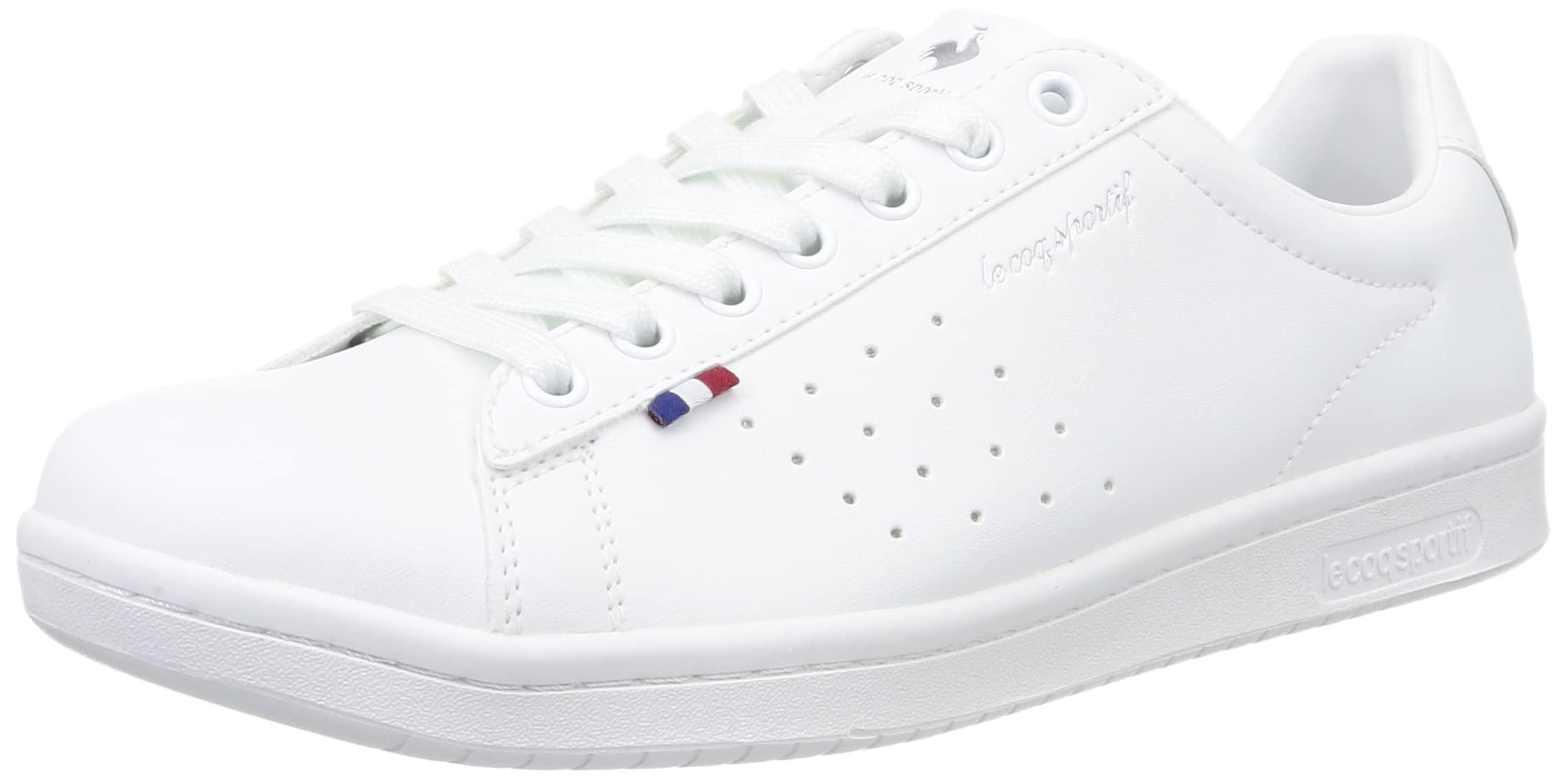 [Le Coq Sportif] LA Laurent SL Sneakers - Lightweight, Odor Control, Comfortable Fit, Cushioning, Classic Court Style, Men's & Women's, New Logo_WS (QL1VJC02WS) 23.5 cm
